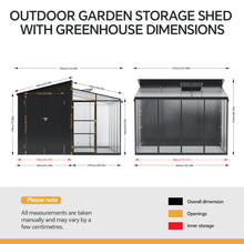 Load image into Gallery viewer, Outdoor Plastic Garden Storage Shed
