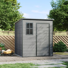 Load image into Gallery viewer, 6 x 6FT Outdoor Plastic Garden Storage Shed
