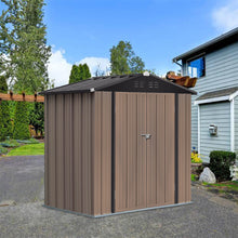 Load image into Gallery viewer, Large Galvanized Steel Lockable Apex Metal Shed
