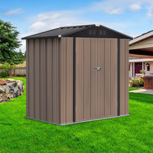 Load image into Gallery viewer, Large Galvanized Steel Lockable Apex Metal Shed
