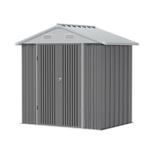 Load image into Gallery viewer, 6x8FT Metal Garden Storage Shed with Lockable Door
