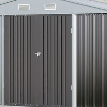 Load image into Gallery viewer, Outdoor Metal Storage Shed with Lockable Door
