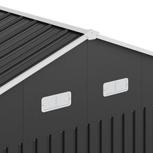 Load image into Gallery viewer, 12x10FT Metal Apex Roof Garden Tool Shed
