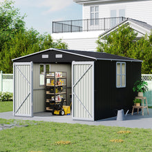 Load image into Gallery viewer, 10x12FT Outdoor Metal Apex Roof Storage Shed
