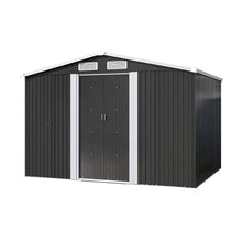 Load image into Gallery viewer, 6x8 FT Large Metal Apex Roof Garden Tool Storage Shed
