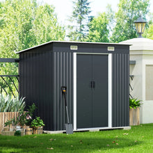 Load image into Gallery viewer, 4x8FT Metal Storage Tool Shed for Garden Patio

