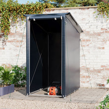 Load image into Gallery viewer, Dark Grey Flat Roof Storage Shelter
