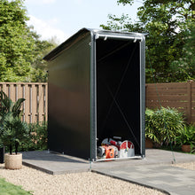 Load image into Gallery viewer, Dark Grey Flat Roof Storage Shelter
