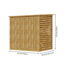 Load image into Gallery viewer, Wooden Garbage Bin Storage Shed
