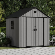 Load image into Gallery viewer, 8x8 FT Storage Shed with Base &amp; Lock
