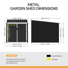 Load image into Gallery viewer, 5x6.7ft Outdoor Storage Shed For Bicycle
