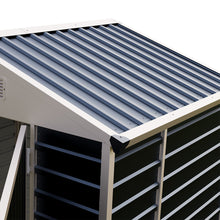 Load image into Gallery viewer, 6x4 FT Metal Apex Roof Garden Tool Storage Shed
