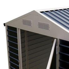 Load image into Gallery viewer, 6x4 FT Metal Apex Roof Garden Tool Storage Shed
