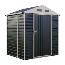 Load image into Gallery viewer, 6x4 FT Metal Apex Roof Garden Tool Storage Shed
