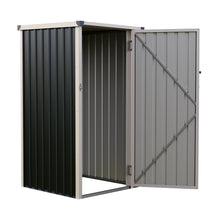 Load image into Gallery viewer, 3x3 FT Metal Pent Roof Garden Tool Storage Shed
