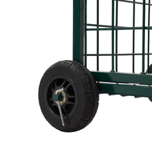 Load image into Gallery viewer, Rolling Garden Work Seat Cart with Storage
