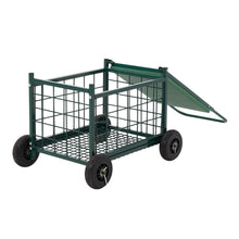 Load image into Gallery viewer, Rolling Garden Work Seat Cart with Storage
