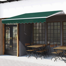 Load image into Gallery viewer, Outdoor Retractable Patio Manual Shelter Awning Canopy for Window and Door Patio Awnings Living and Home 
