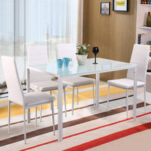 Load image into Gallery viewer, Stylish Tempered Glass Dining Table and Chair Set Living and Home 
