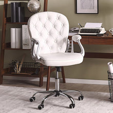 Load image into Gallery viewer, Faux Leather Chesterfield Office Chair with Chrome Base Office Chair Living and Home 
