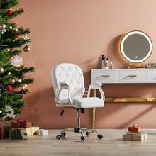 Load image into Gallery viewer, Faux Leather Chesterfield Office Chair with Chrome Base Office Chair Living and Home 
