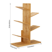 Load image into Gallery viewer, 5-Tier Wooden Tree Bookshelf
