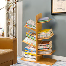 Load image into Gallery viewer, 5-Tier Wooden Tree Bookshelf
