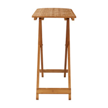 Load image into Gallery viewer, Foldable Small Wooden End Table
