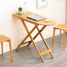 Load image into Gallery viewer, Foldable Small Wooden End Table
