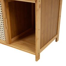 Load image into Gallery viewer, Wooden Nightstand Storage Cabinet
