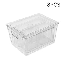 Load image into Gallery viewer, Stackable Clear Fridge Organisers Storage Boxes
