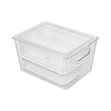 Load image into Gallery viewer, Stackable Clear Fridge Organisers Storage Boxes
