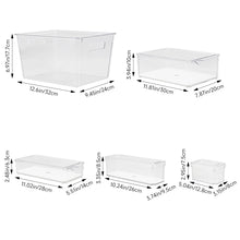 Load image into Gallery viewer, Stackable Clear Fridge Organisers Storage Boxes
