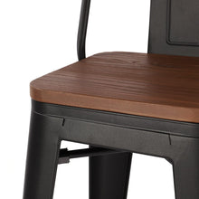 Load image into Gallery viewer, Set of 2/4 Metal Wooden High Bar Stools for Kitchen Bar Stools Living and Home 
