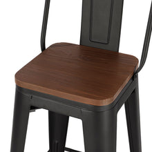 Load image into Gallery viewer, Set of 2/4 Metal Wooden High Bar Stools for Kitchen Bar Stools Living and Home 
