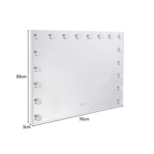 Load image into Gallery viewer, 70cm W Rectangle Hollywood Vanity Mirror with 18 Dimmable LED Bulbs LED Make Up Mirrors Living and Home 
