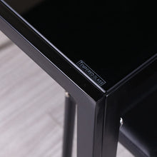 Load image into Gallery viewer, Modern Black Rectangular Glass Dining Table for 6 Seats Dining Tables Living and Home 
