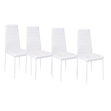 Load image into Gallery viewer, Set of 4 Leather Upholstered Dining Chairs with Metal Legs Dining Chairs Living and Home 

