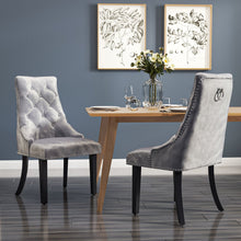 Load image into Gallery viewer, Set of 2 Tufted Velvet Dining Chairs Dining Chairs Living and Home 
