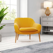Load image into Gallery viewer, Velvet Tub Chair Barrel Accent Armchair Accent Chair Living and Home 
