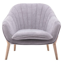 Load image into Gallery viewer, 75cm Height Armchair Brushed Tub Chair Faux Wool Barrel Accent Tub Chairs Living and Home 
