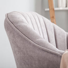Load image into Gallery viewer, 75cm Height Armchair Brushed Tub Chair Faux Wool Barrel Accent Tub Chairs Living and Home 
