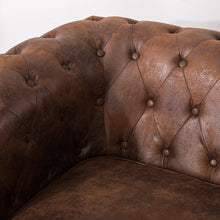 Load image into Gallery viewer, 110cm Wide Retro Faux Leather Chesterfield Rolled Chair Chesterfield Chairs Living and Home 
