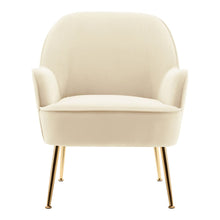 Load image into Gallery viewer, Leisure Velvet Armchair with Gold-plated Metal Legs Other Occasional Chairs Living and Home 
