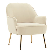 Load image into Gallery viewer, Leisure Velvet Armchair with Gold-plated Metal Legs Other Occasional Chairs Living and Home 
