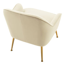 Load image into Gallery viewer, Leisure Velvet Armchair with Gold-plated Metal Legs Other Occasional Chairs Living and Home 
