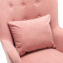 Load image into Gallery viewer, Upholstered Wingback Armchair with Footrest and Cushion
