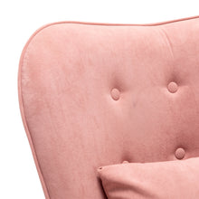 Load image into Gallery viewer, Upholstered Wingback Armchair with Footrest and Cushion
