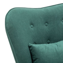 Load image into Gallery viewer, Upholstered Wingback Armchair with Footrest and Cushion
