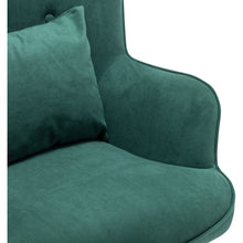 Load image into Gallery viewer, Upholstered Wingback Armchair with Footrest and Cushion
